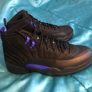 BRAND NEW. Jordan 12 DARK BLACK CONCORD. SIZE 10